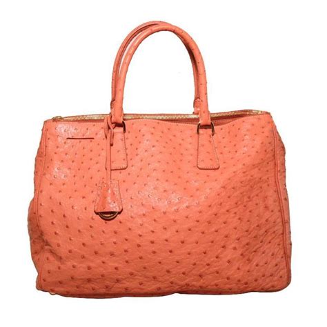 prada ostrich tote bag|prada galleria ostrich leather.